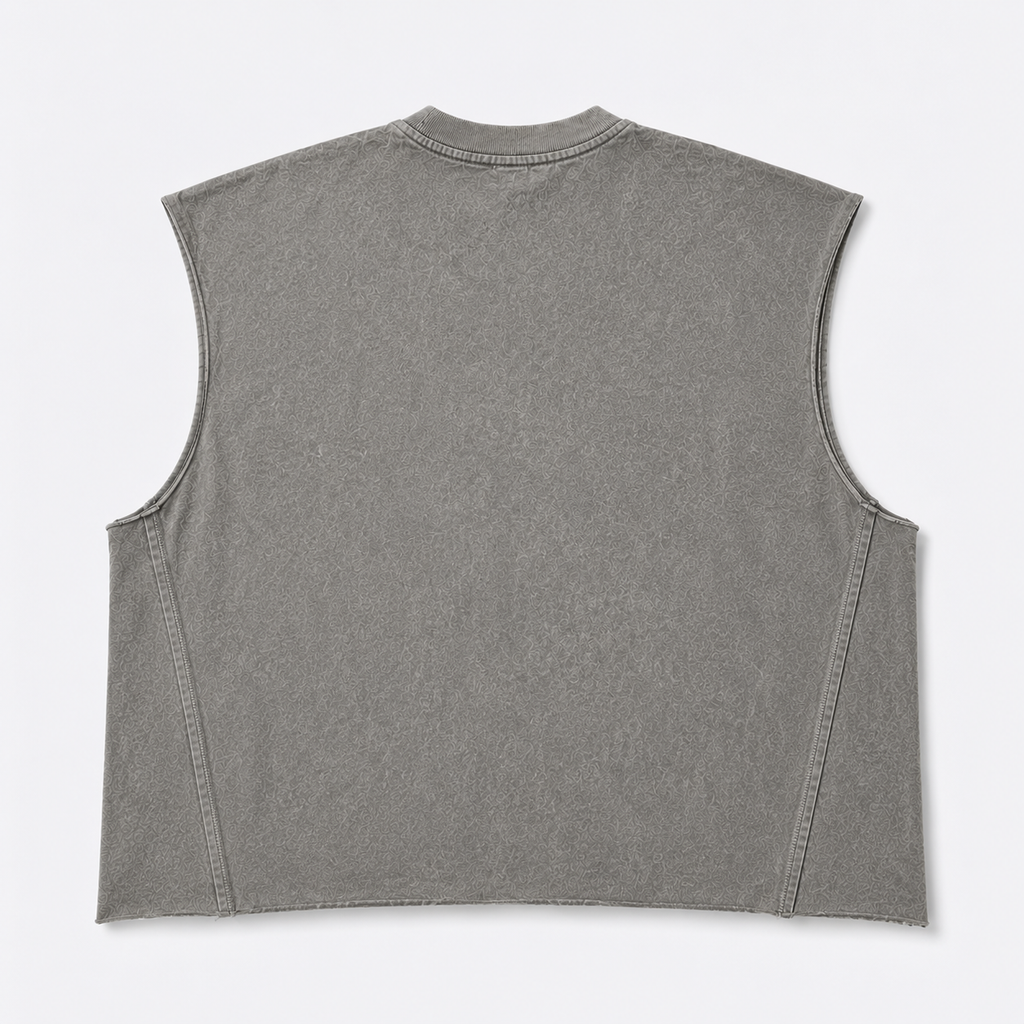 Born to live- sleevess- Grey